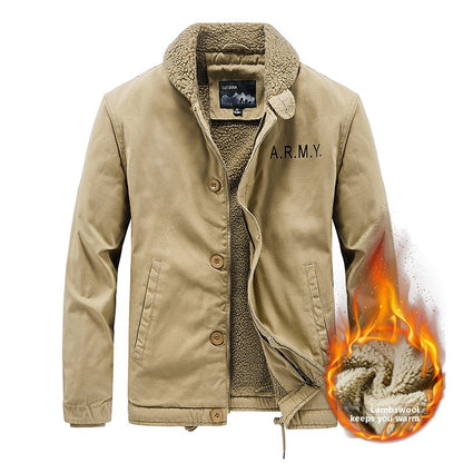 Mens Casual Fleece Jacket