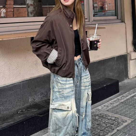 Drawstring Short Jacket