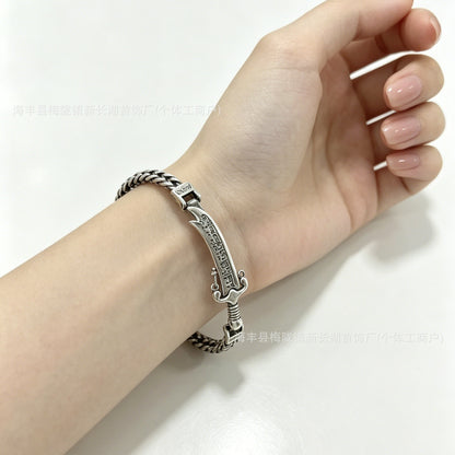 Retro distressed bracelet