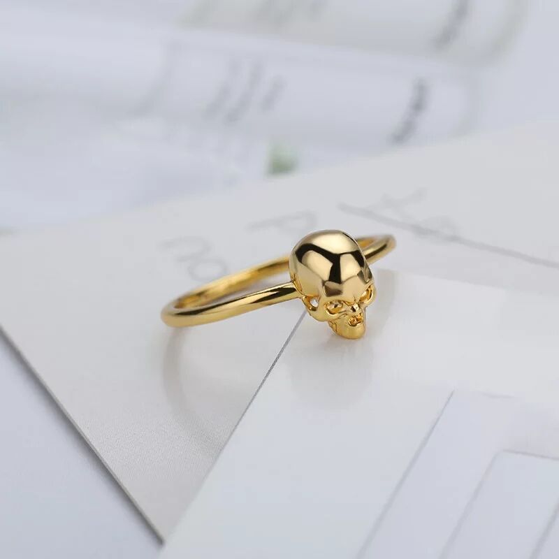 Skull Ring Adjustable Alloy Fashion Jewelry
