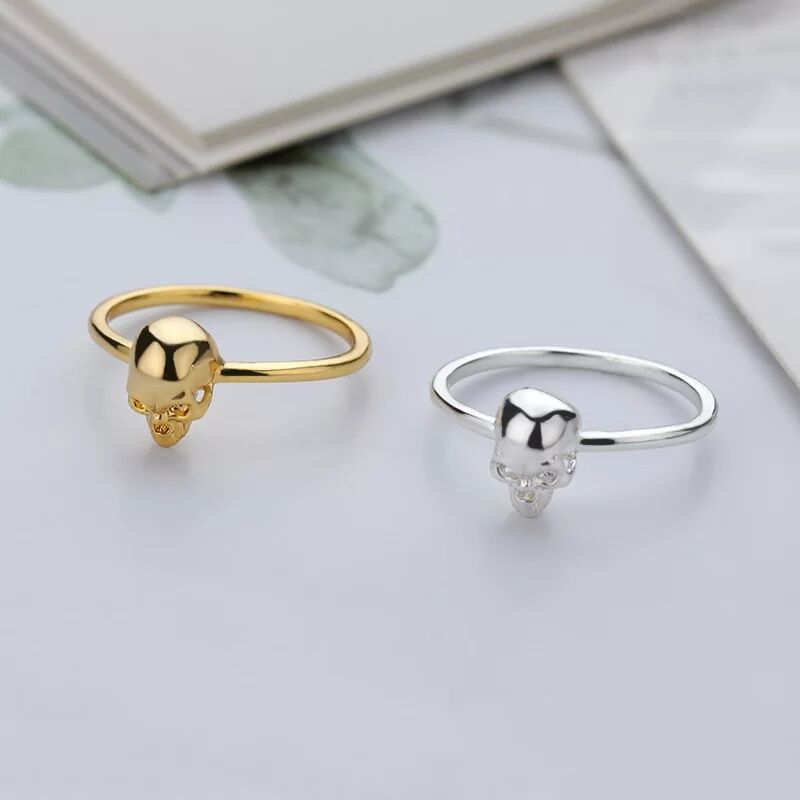 Skull Ring Adjustable Alloy Fashion Jewelry