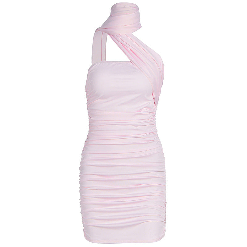 Summer Pure Desire Off-the-Shoulder Skirt with Hip-Hugging Design