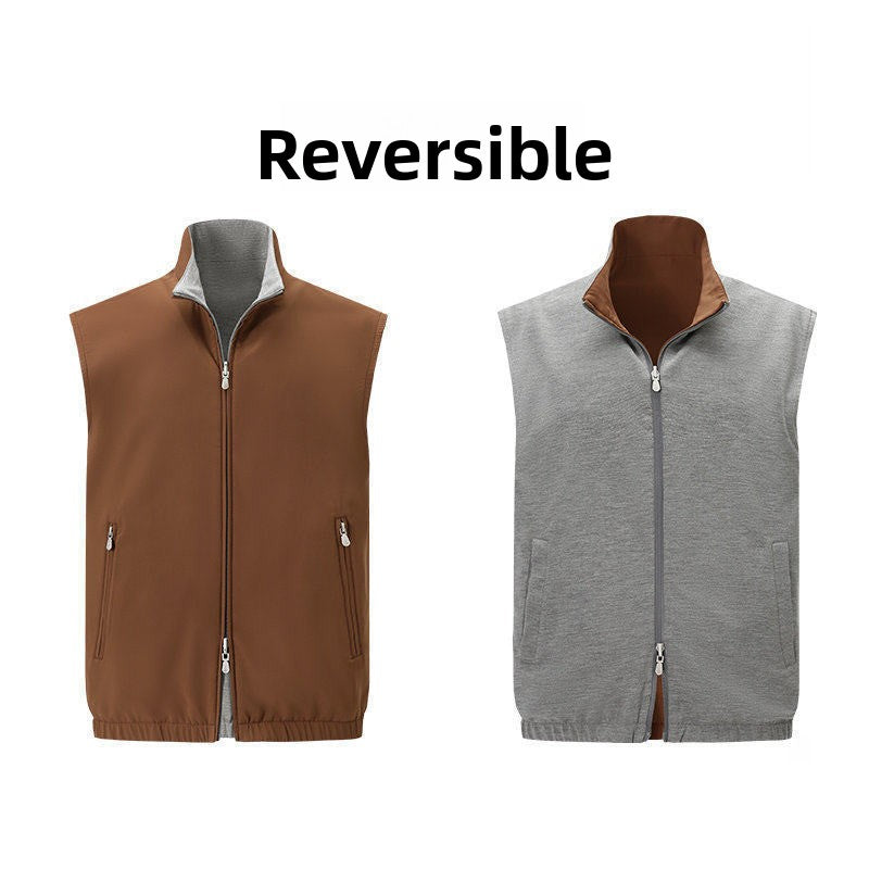 Men's Reversible Wool Blend Vest