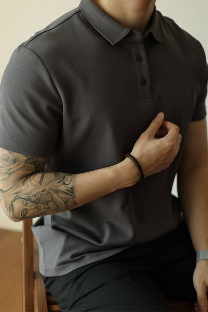 Mens Short Sleeve Cotton Polo Shirt