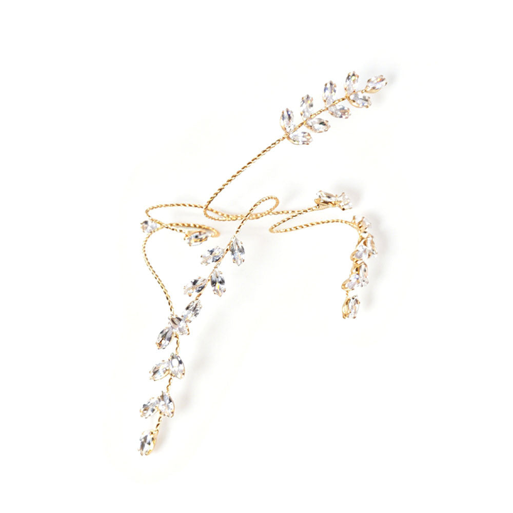 Fashion Rhinestone Leaf Bracelet