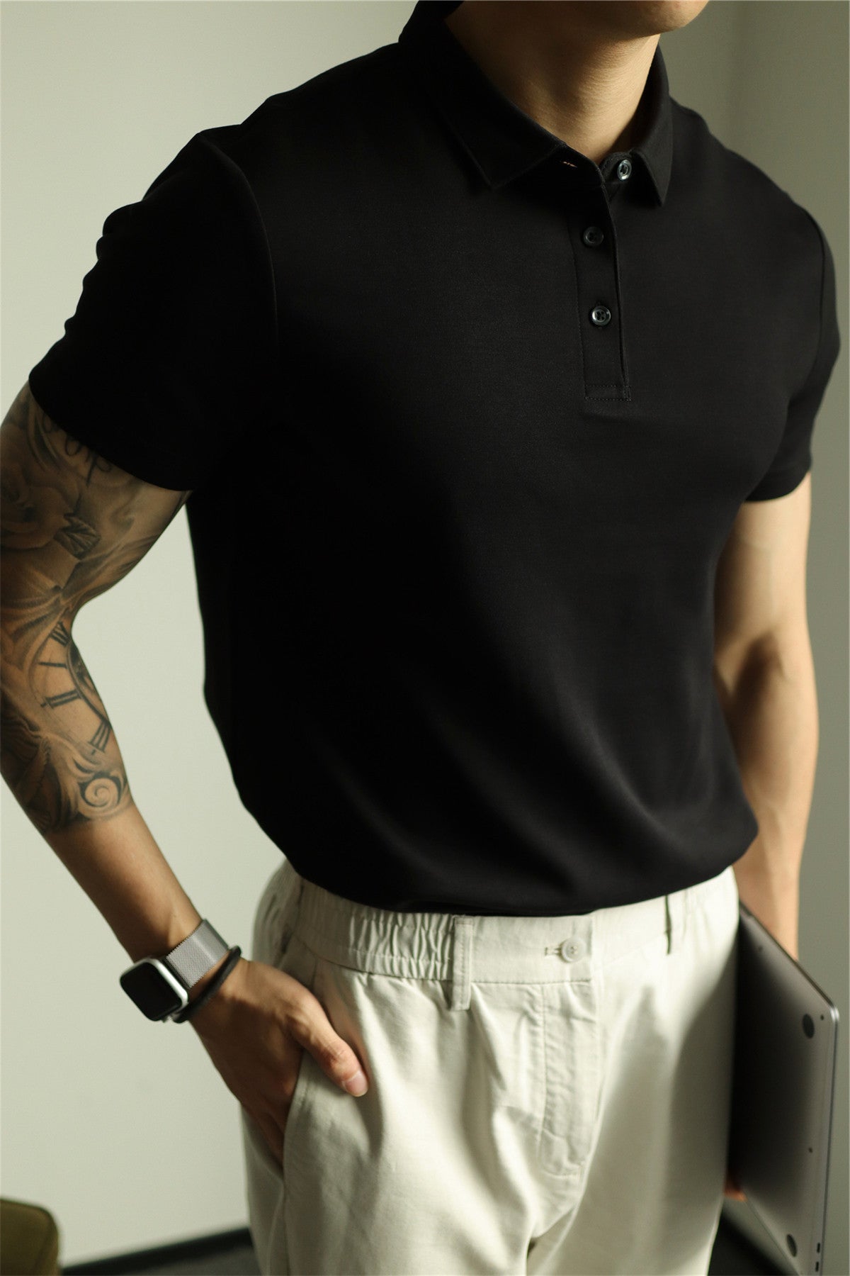 Mens Short Sleeve Cotton Polo Shirt