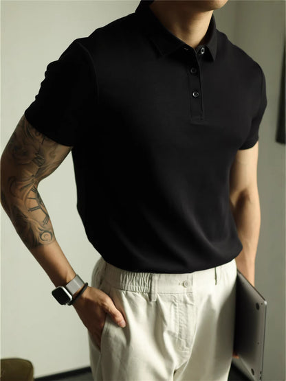 Mens Short Sleeve Cotton Polo Shirt