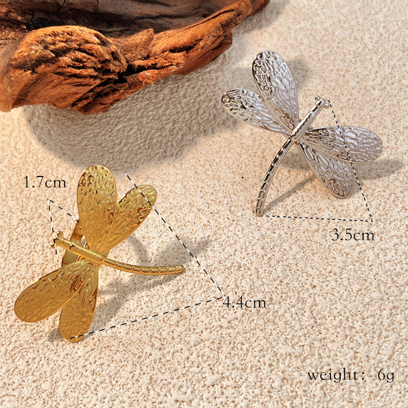 Open-style dragonfly ring