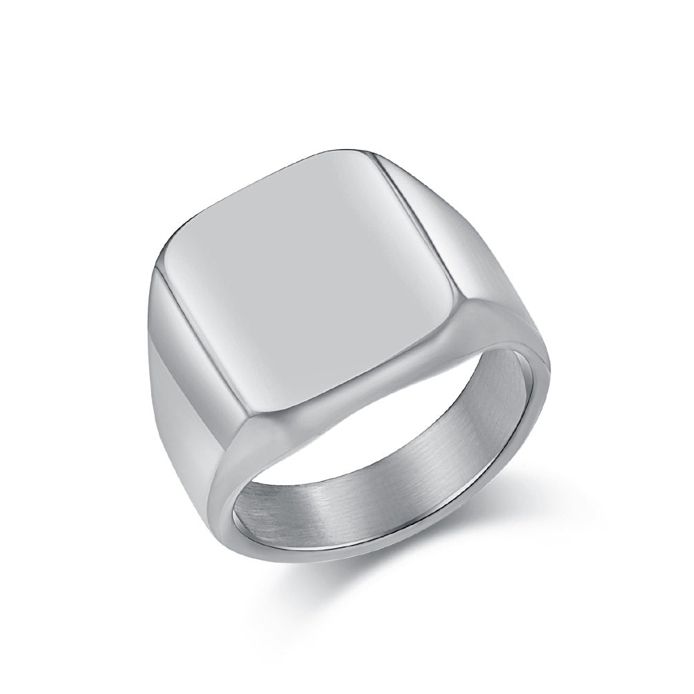 Men's Tungsten Steel Geometric Ring