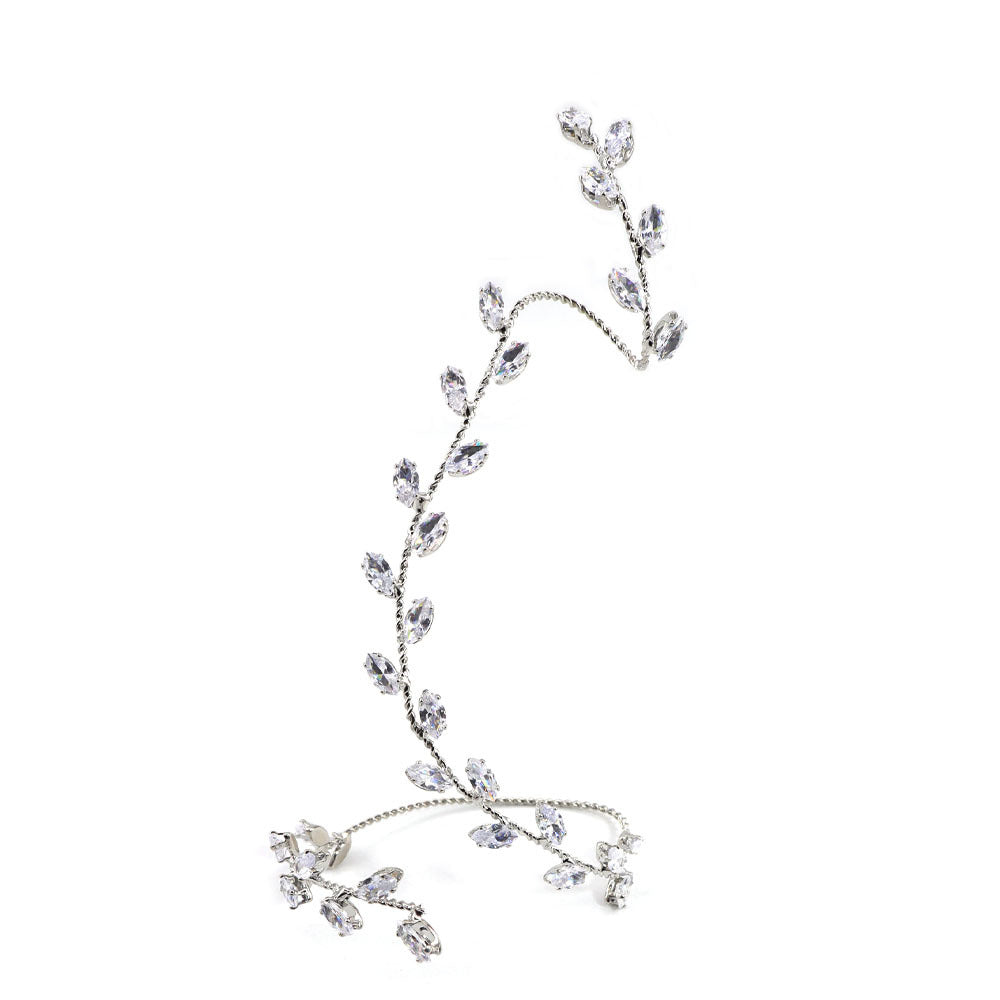Fashion Rhinestone Leaf Bracelet