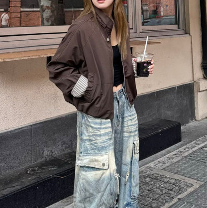 Drawstring Short Jacket