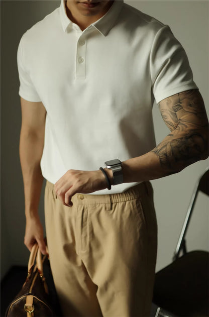 Mens Short Sleeve Cotton Polo Shirt