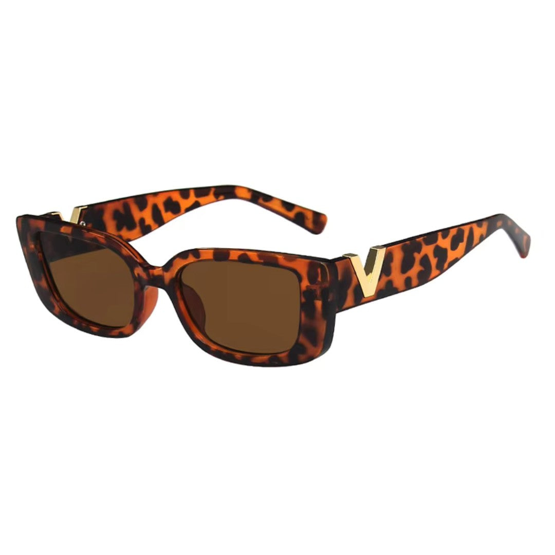 V1 Retro Sunglasses - Leopard