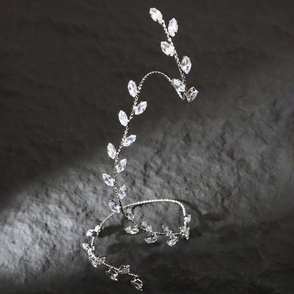 Fashion Rhinestone Leaf Bracelet