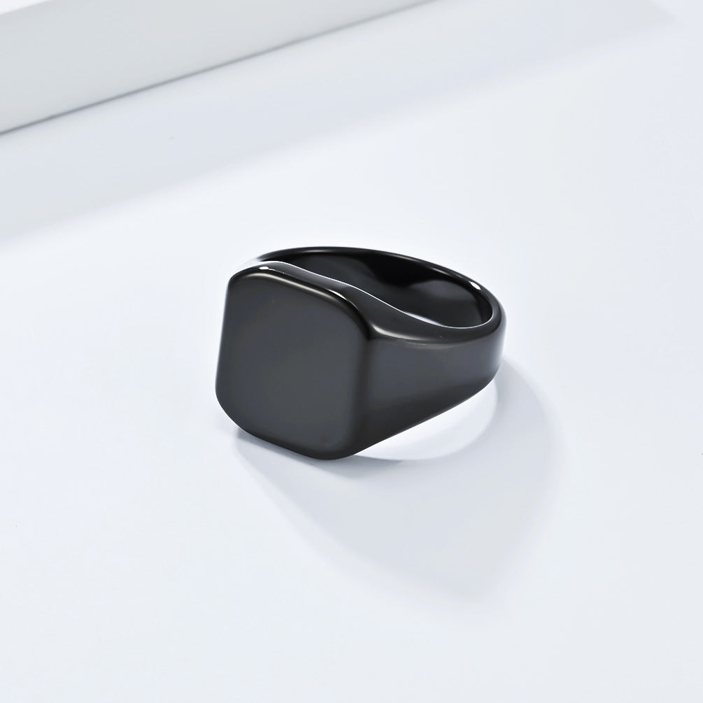 Men's Tungsten Steel Geometric Ring