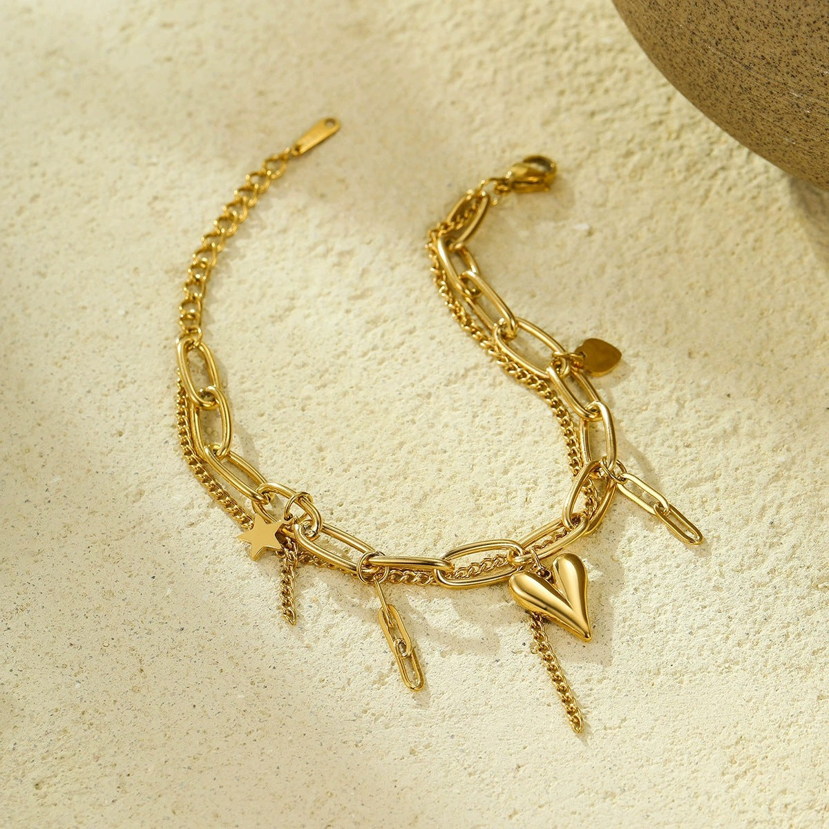Multi-layer Geometric Star Bracelet
