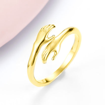 Adjustable Love Hug Couple Fashion Ring