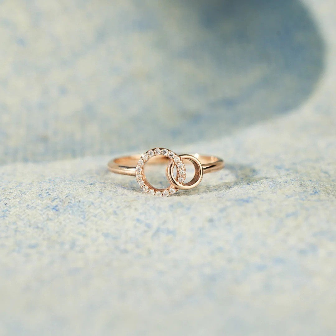 Adjustable Double Ring Fashion Jewelry