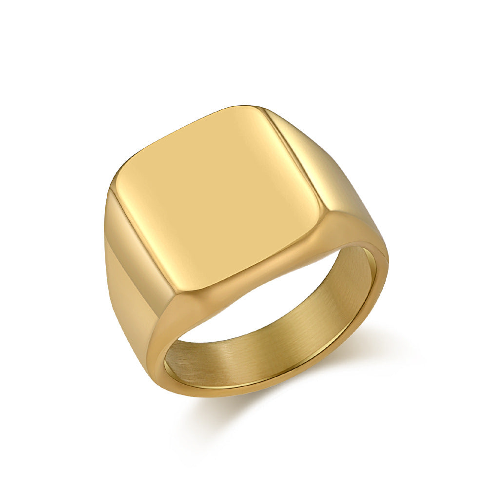 Men's Tungsten Steel Geometric Ring
