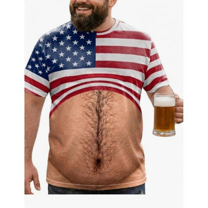Funny 3D Hairy Chest Print Tshirt