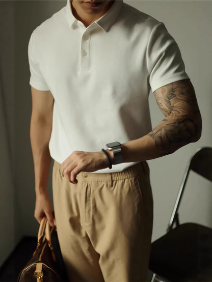 Mens Short Sleeve Cotton Polo Shirt