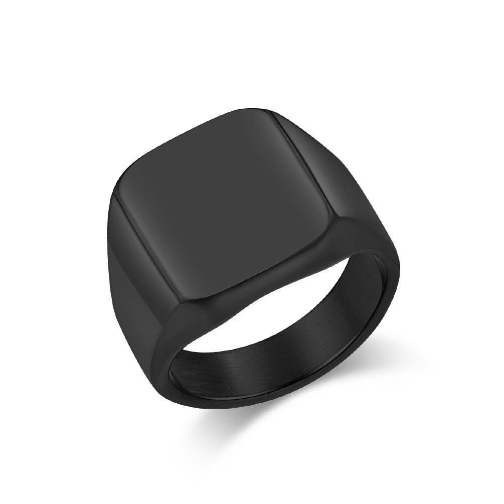 Men's Tungsten Steel Geometric Ring
