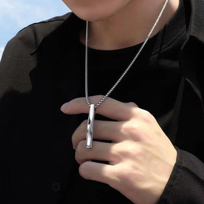 Spiral necklace for men