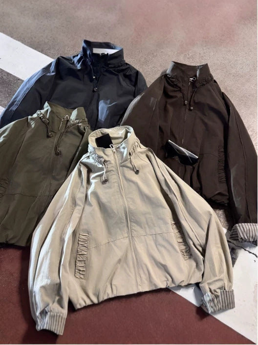 Drawstring Short Jacket