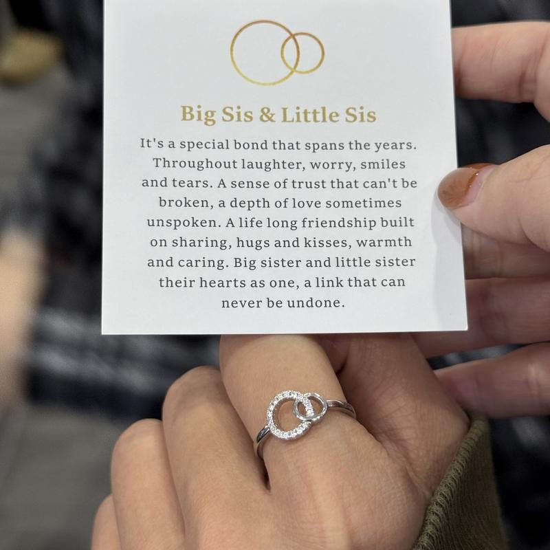 Adjustable Double Ring Fashion Jewelry