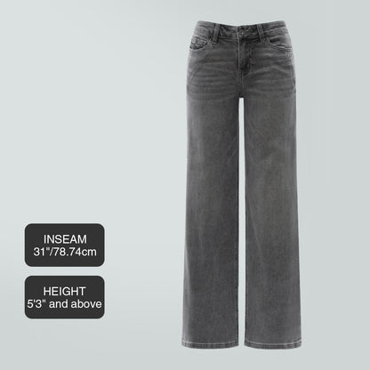 High Waisted Wide Leg Jeans