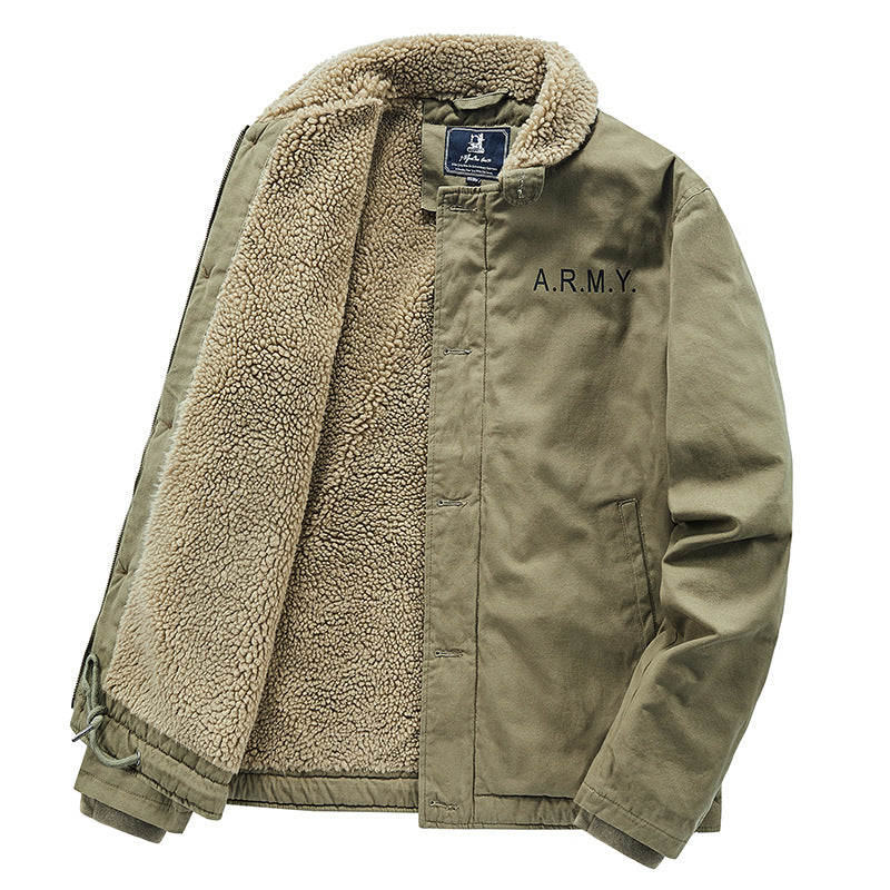 Mens Casual Fleece Jacket