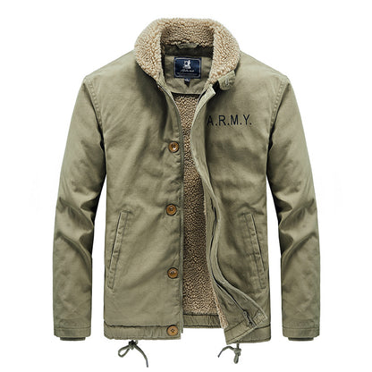 Mens Casual Fleece Jacket