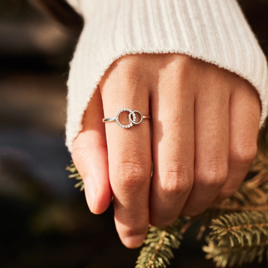 Adjustable Double Ring Fashion Jewelry