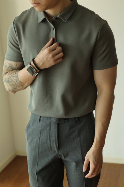 Mens Short Sleeve Cotton Polo Shirt
