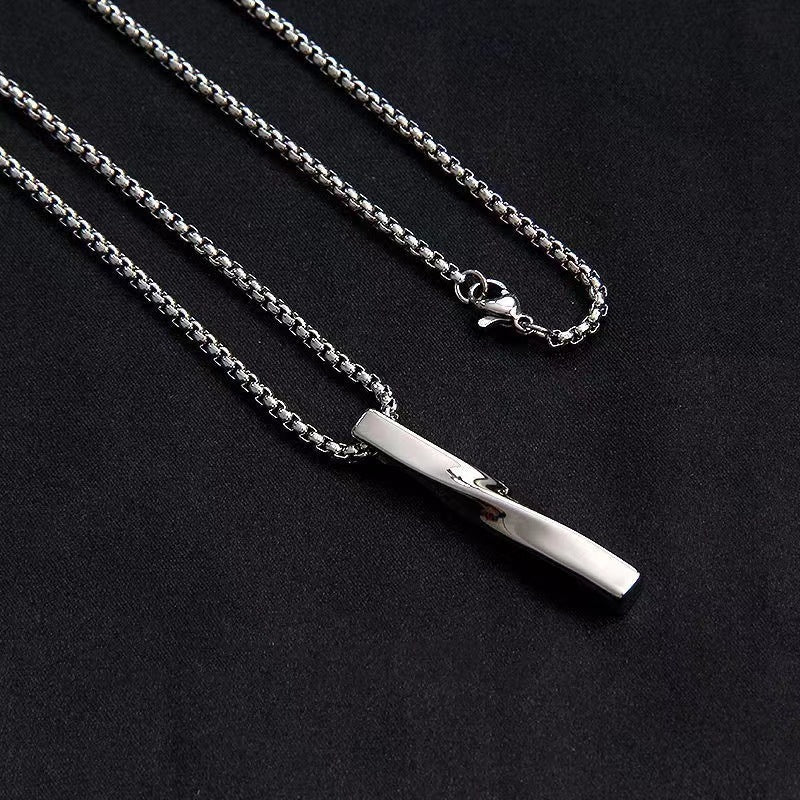 Spiral necklace for men