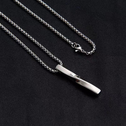 Spiral necklace for men