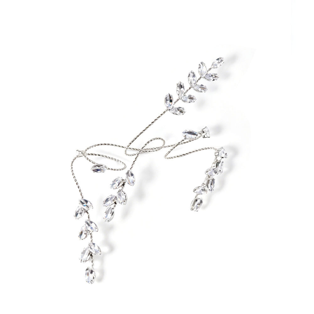 Fashion Rhinestone Leaf Bracelet