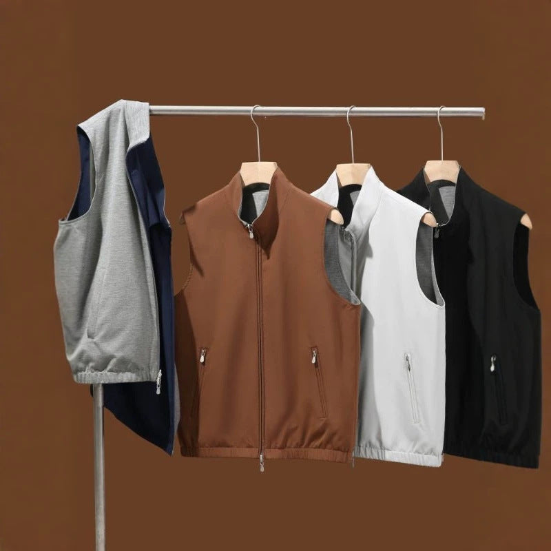 Men's Reversible Wool Blend Vest